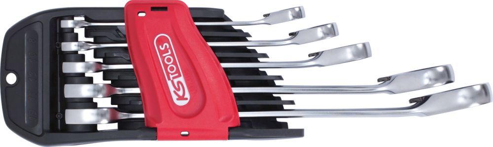 Produktbild KS Tools DUO GEAR Ringmaulschlüssel Satz Maul Ratschenfunktion 5-teilig umschaltbar