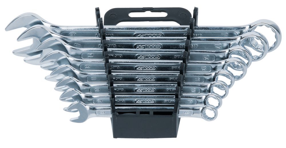 Produktbild KS Tools CLASSIC Ringmaulschlüssel Satz abgewinkelt 8-teilig 8-19 mm