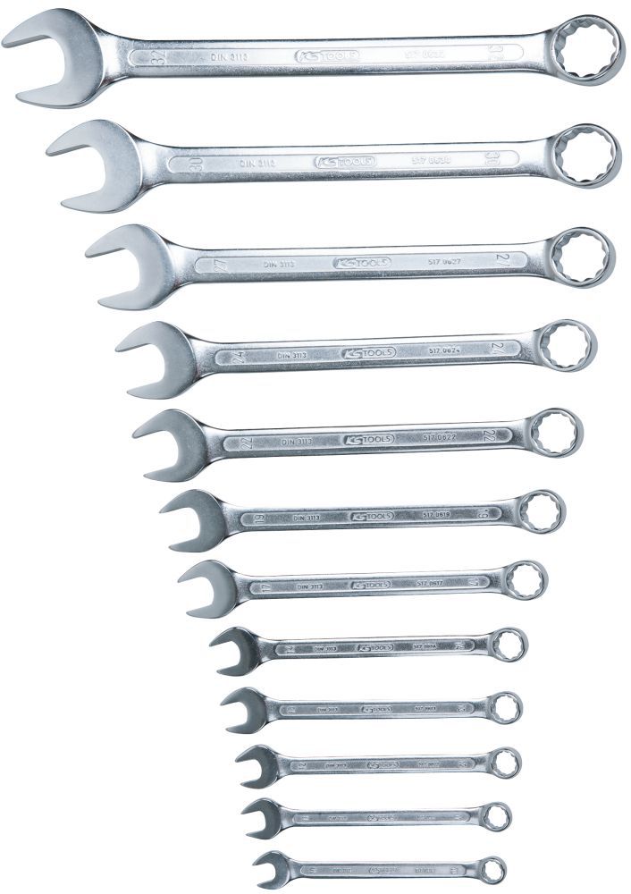 Produktbild KS Tools CLASSIC Ringmaulschlüssel Satz abgewinkelt 12-teilig 10-32 mm