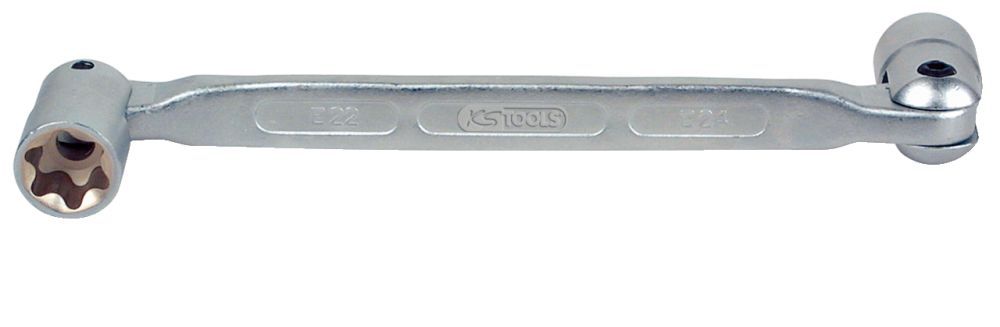 Produktbild KS Tools CLASSIC Torx E Doppel Gelenkschlüssel E10 x E12 bild 1