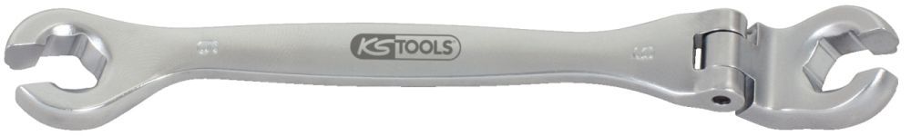 Produktbild KS Tools CHROMEplus Offener Doppel-Ringschlüssel mit Gelenk, 9mm