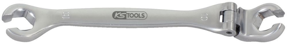 Produktbild KS Tools CHROMEplus Offener Doppel-Ringschlüssel mit Gelenk, 10mm
