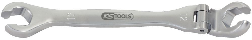 Produktbild KS Tools CHROMEplus Offener Doppel-Ringschlüssel mit Gelenk, 12mm