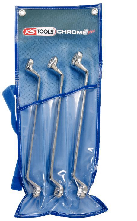 Produktbild KS Tools CHROMEplus Doppel Ringschlüssel Satz 3 teilig