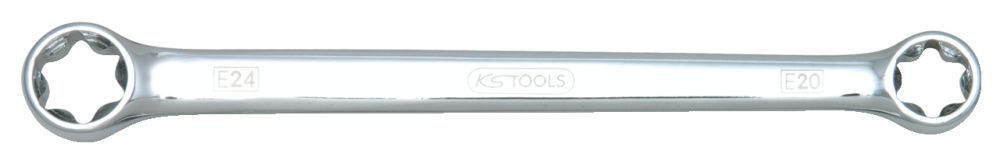 Produktbild KS Tools CHROMEplus Torx E Doppel Ringschlüssel E10 x E12