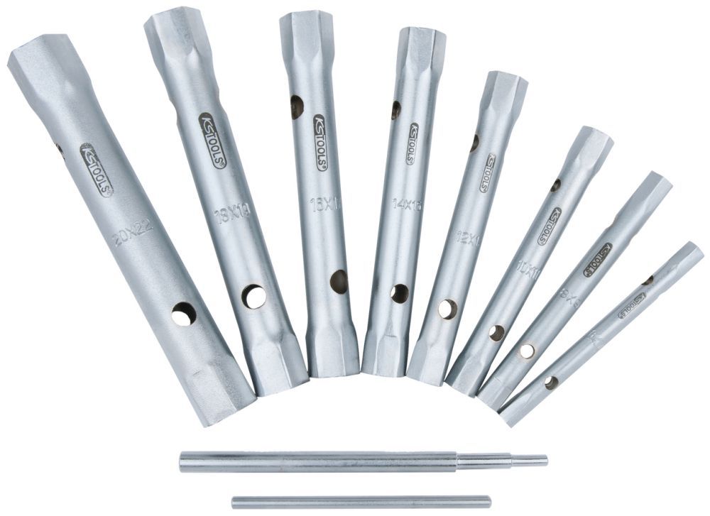 Produktbild KS Tools CLASSIC Rohrsteckschlüssel Satz 10 teilig 6x7 - 20x22mm