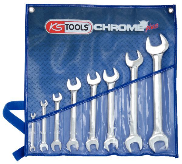Produktbild KS Tools CHROMEplus Doppel Maulschlüssel Satz 8 teilig