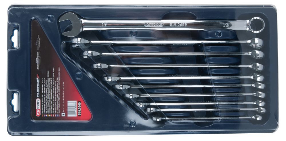 Produktbild KS Tools CHROMEplus Ringmaulschlüssel Satz XL 10 Teile