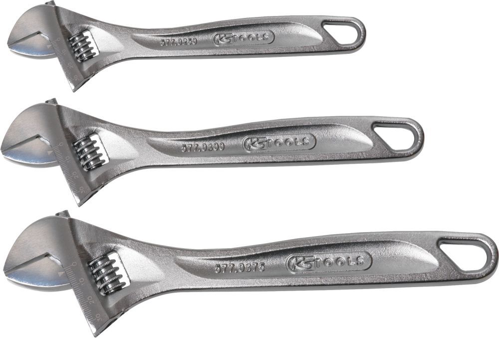 Produktbild KS Tools CLASSIC Rollgabelschlüssel Satz verstellbar 3 teilig