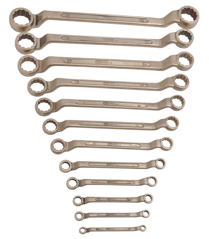 Produktbild KS Tools BRONZEplus Doppel-Ringschlüssel-Satz, gekröpft 12-tlg. 6-32mm