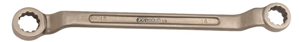 Produktbild KS Tools BRONZEplus Doppel Ringschlüssel gekröpft 1 x 1 1/8 Zoll