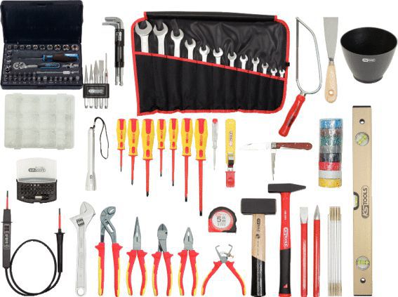 Produktbild KS Tools Premium Elektriker Werkzeugkoffer Set Nylontasche 132 teilig bild 4