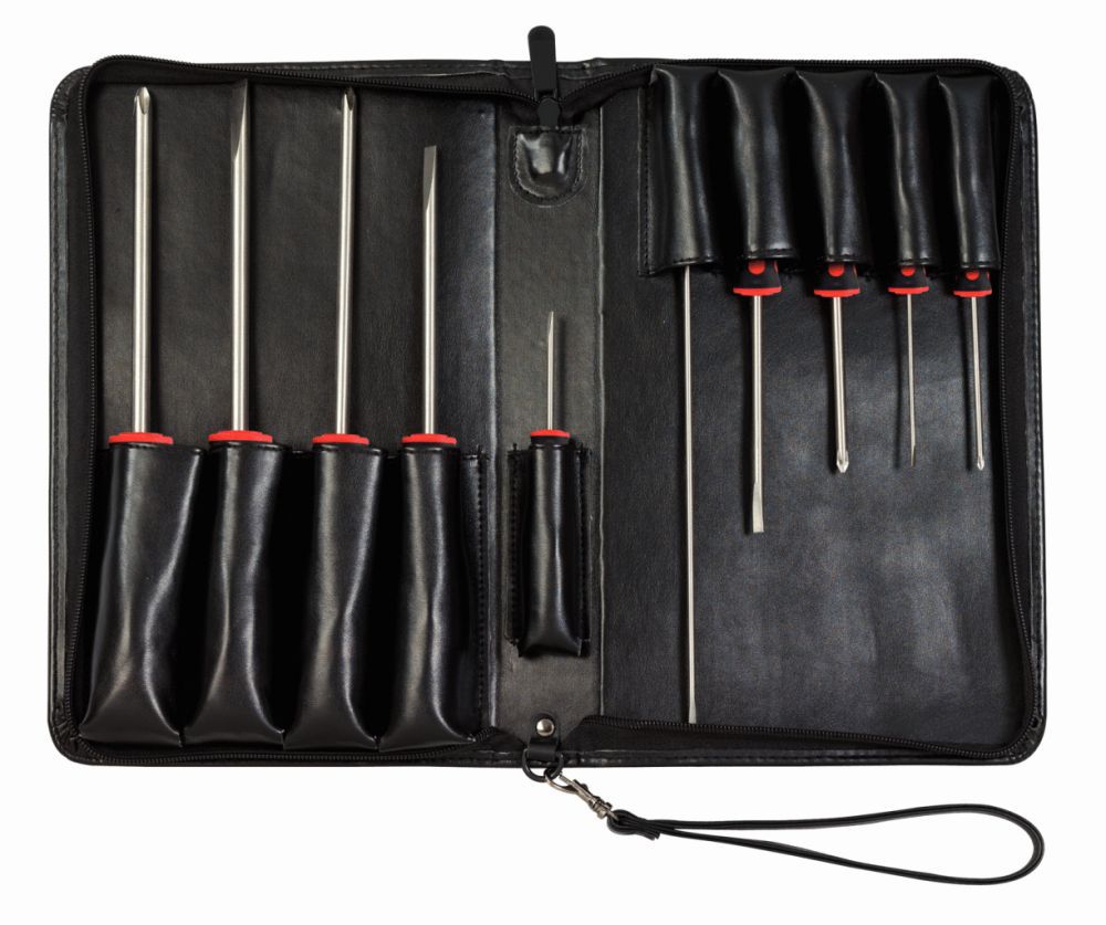 Produktbild KS TOOLS TITAN plus Schraubendreher Satz 10 teilig PH + Schlitz