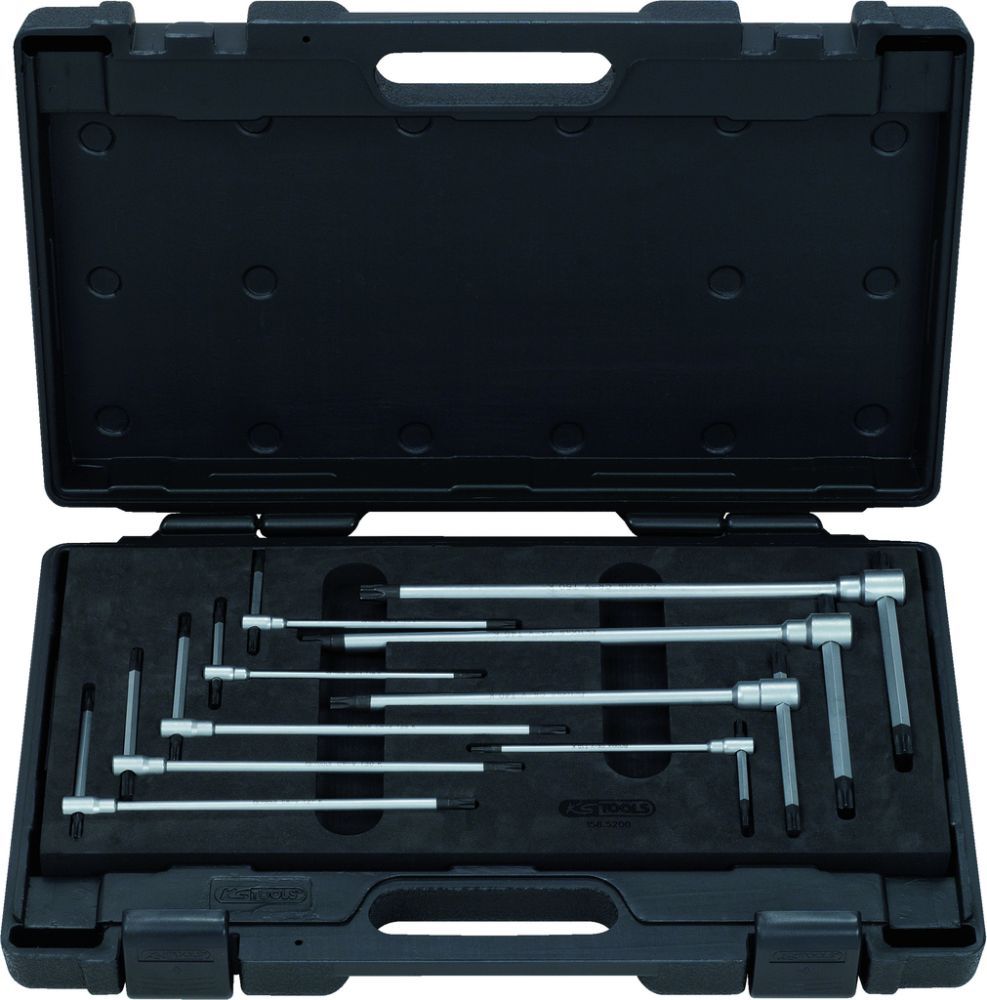 Produktbild KS Tools 3 Wege T Griff Torx Schlüssel Satz 9 Teile