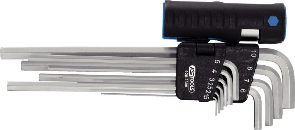 Produktbild KS Tools 3 in 1 Innensechskantkant Winkelstiftschlüssel Satz10 teilig XL