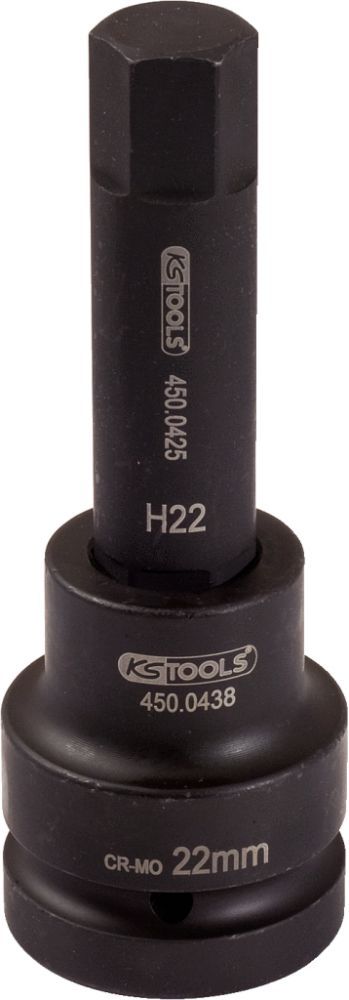 Produktbild KS Tools 1 Zoll Kraft Bit Stecknuss Innensechskant lang 29mm