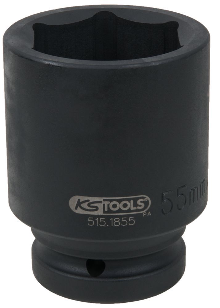 Produktbild KS Tools 1" Sechskant-Kraft-Stecknuss, lang, 55mm