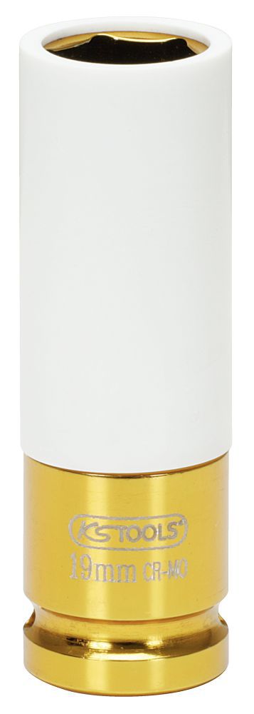 Produktbild KS Tools 1/2" Alu-Felgen Kraft-Stecknuss, lang, 19mm