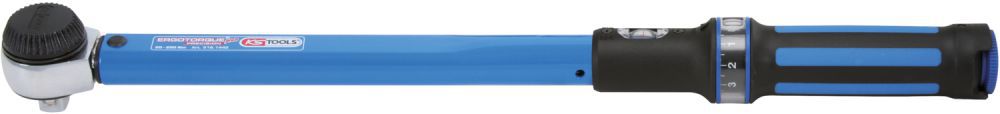 Produktbild KS Tools 1/2" ERGOTORQUE®precision Ratschen-Drehmomentschlüssel Drehknopf, 40-200Nm