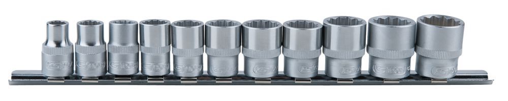 Produktbild KS Tools 3/8" 12 kant Stecknuss Satz 11 Teile