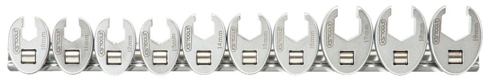 Produktbild KS Tools 3/8" Sechskant-Einsteck-Maulschlüssel-Satz, 10-tlg.