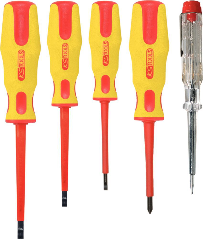 Produktbild KS Tools ERGOTORQUE VDE Schraubendreher Satz PH und Schlitz 5 teilig