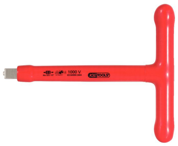Produktbild KS Tools 1/2" T-Griff-Aufsteckschlüssel mit Schutzisolierung und Schraubenarretierung, 20