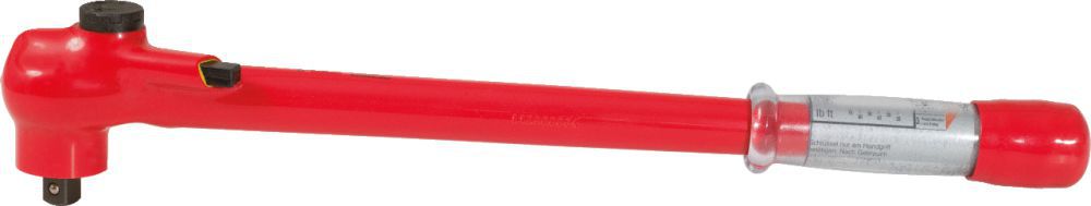 Produktbild KS TOOLS 1/2" Drehmomentschlüssel mit Schutzisolierung und Umschalt-Ratschenkopf 20-100N