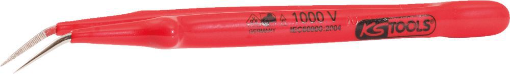 Produktbild KS Tools Pinzette mit Schutzisolierung, gebogen, 11,5mm