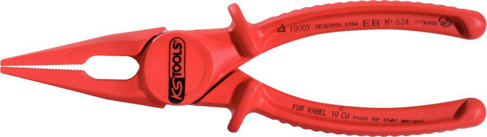 Produktbild KS Tools Kunststoff-Flachzange mit Schutzisolierung, 190mm