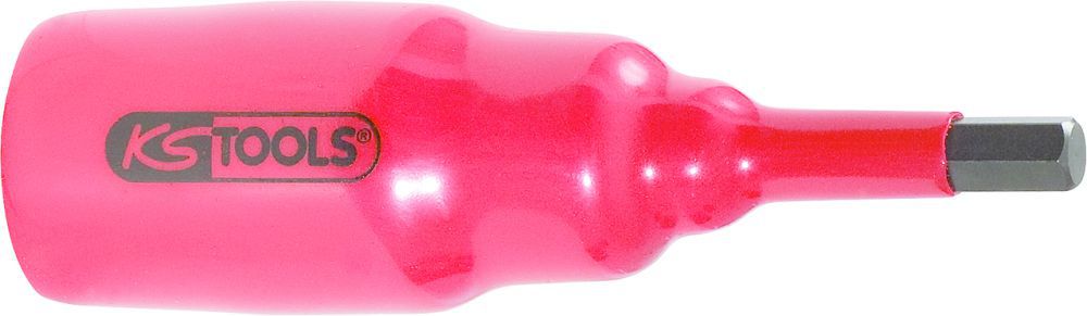 Produktbild KS Tools 3/8" Bit-Stecknuss mit Schutzisolierung für Innensechskant-Schrauben, kurz, 6mm