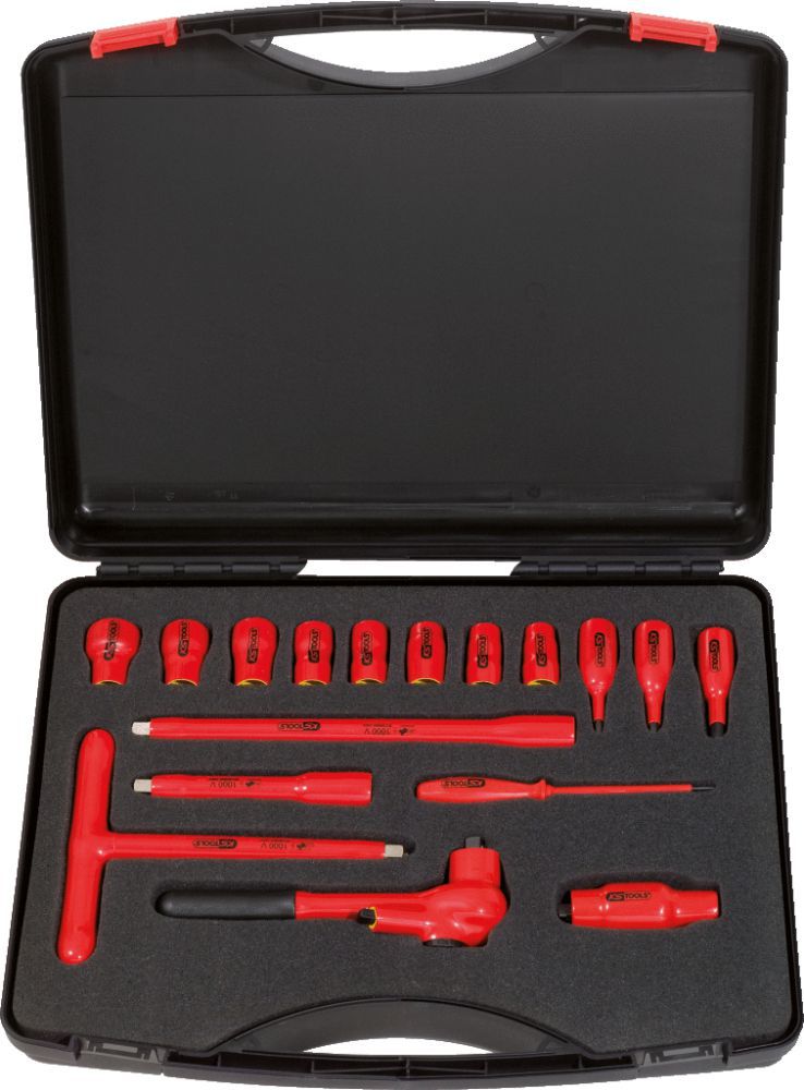 Produktbild KS TOOLS 3/8 Zoll Steckschlüssel Satz mit isolierten Werkzeugen 16 teilig bild 2