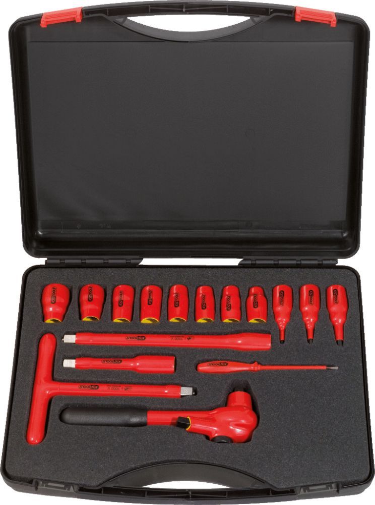 Produktbild KS Tools 1/2 Zoll Steckschlüssel Satz mit isolierten Werkzeugen 16 teilig bild 2