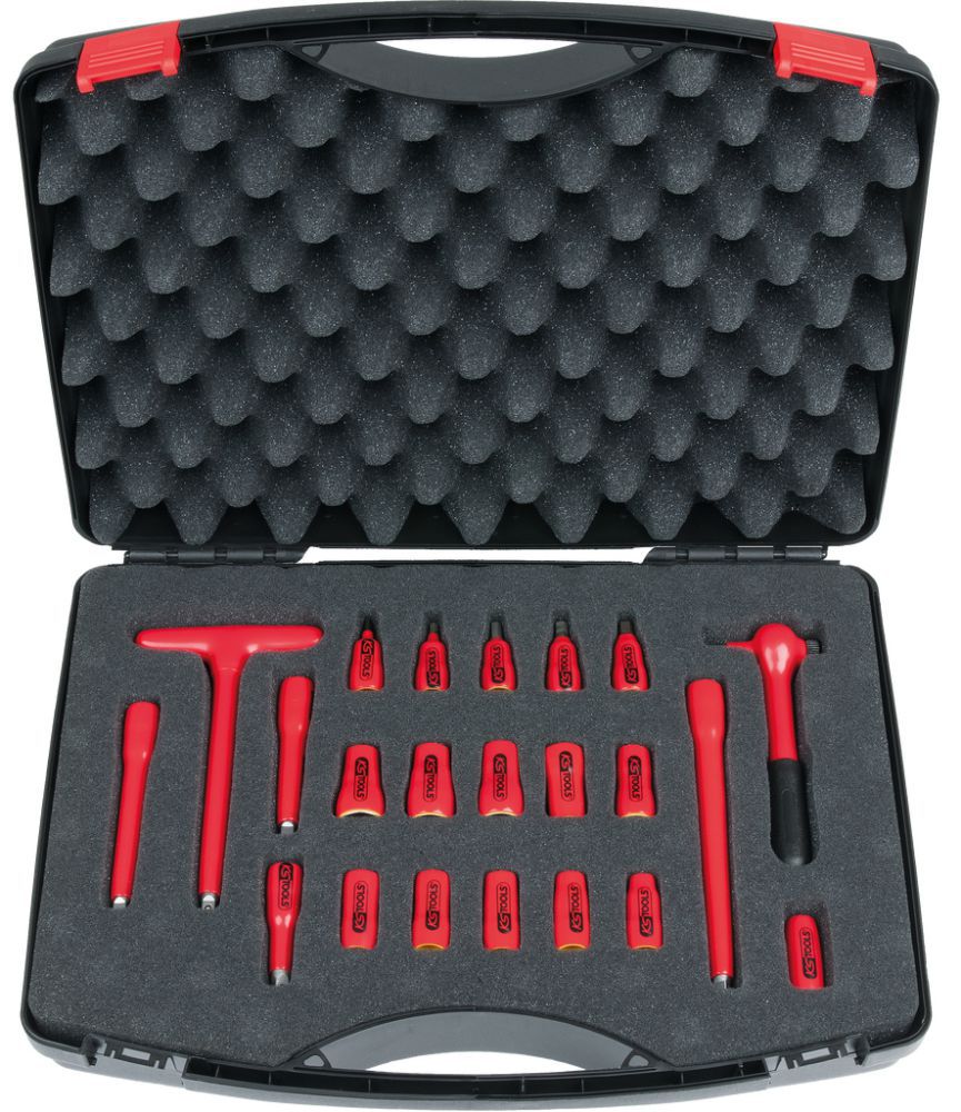 Produktbild KS Tools 1/4 Zoll Steckschlüssel Satz mit isolierten Werkzeugen 22 teilig bild 2