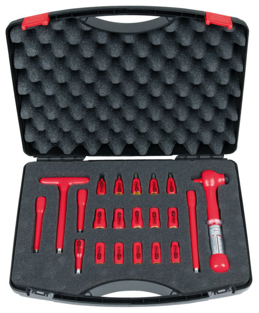 Produktbild KS TOOLS 1/4 Zoll Steckschlüssel Satz mit isolierten Werkzeugen 21 teilig bild 2