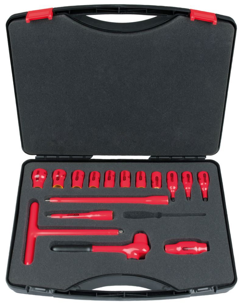 Produktbild KS TOOLS 3/8 Zoll Steckschlüssel Satz mit isolierten Werkzeugen 16 teilig bild 2