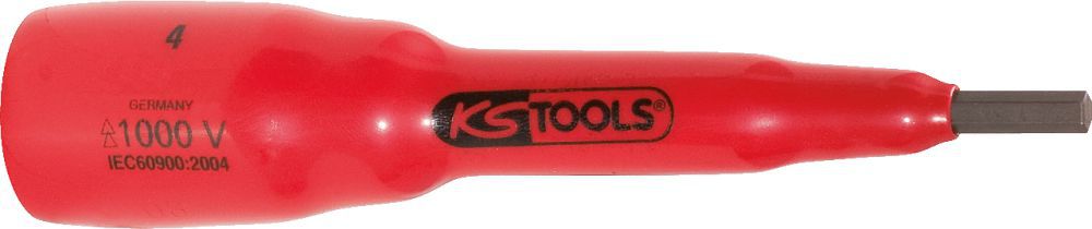 Produktbild KS Tools 3/8" Bit-Stecknuss mit Schutzisolierung für Innensechskant-Schrauben, 6mm, 82mm
