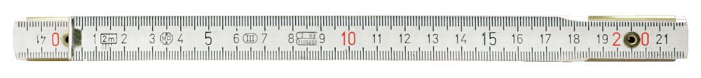 Produktbild KS Tools Holz Gliedermaßstab weiß 2m