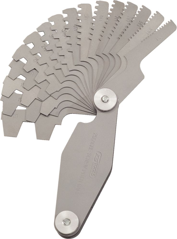 Produktbild KS Tools Trapez Gewindestahllehre für 30 Grad Gewinde 2 - 12mm