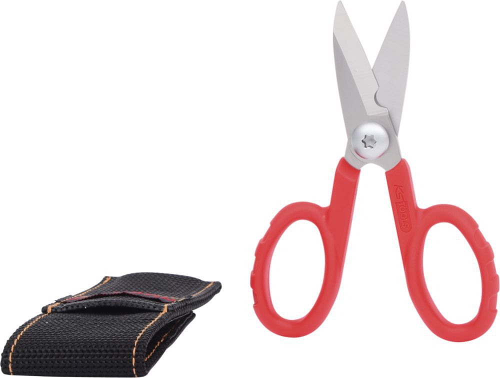 Produktbild KS Tools Universal-Werkstattschere, 140mm, inklusive Gürteltasche bild 3