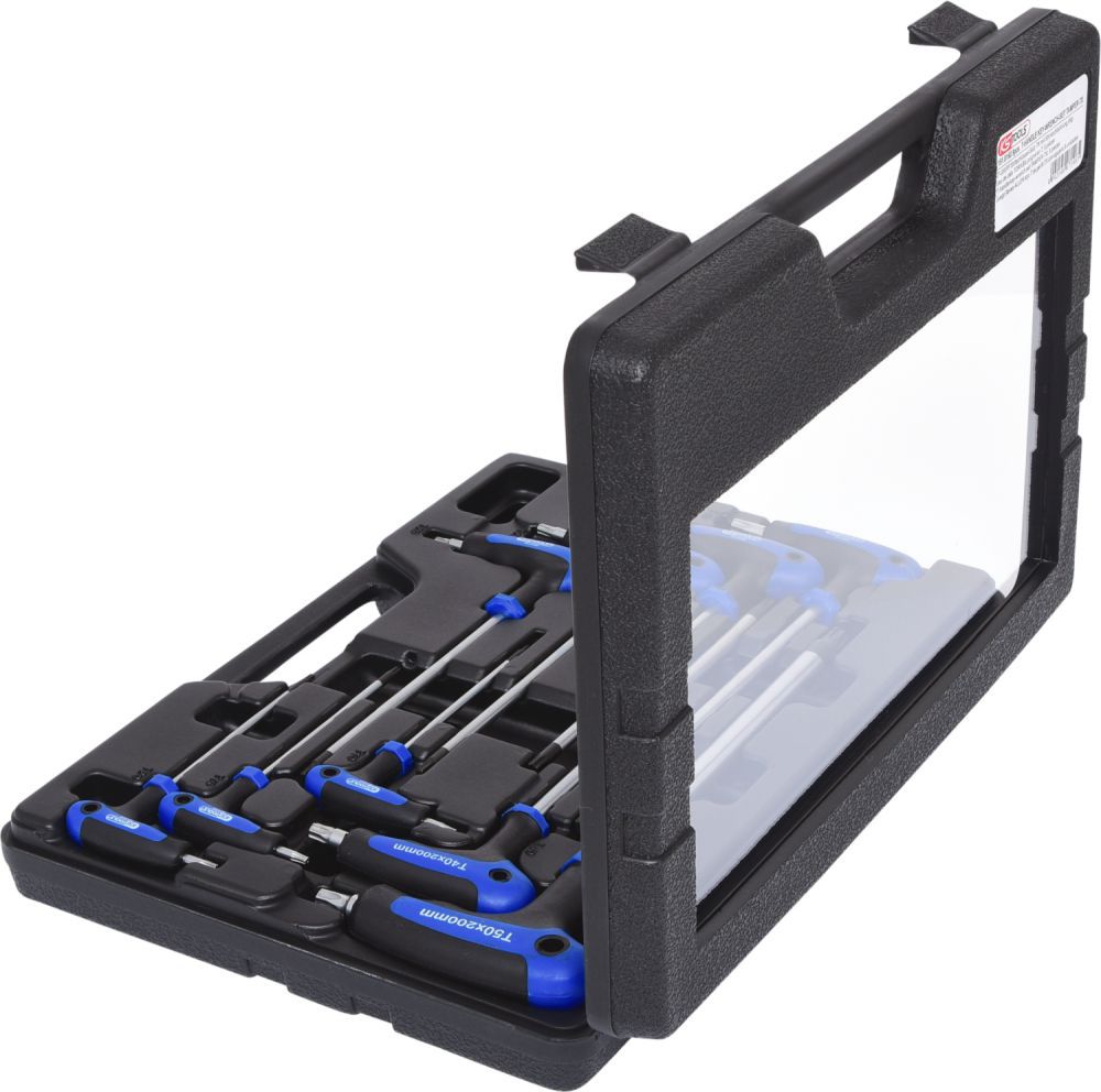 Produktbild KS Tools ERGOTORQUEplus T Griff Schlüssel Satz Torx mit Bohrung 9 Teile bild 2