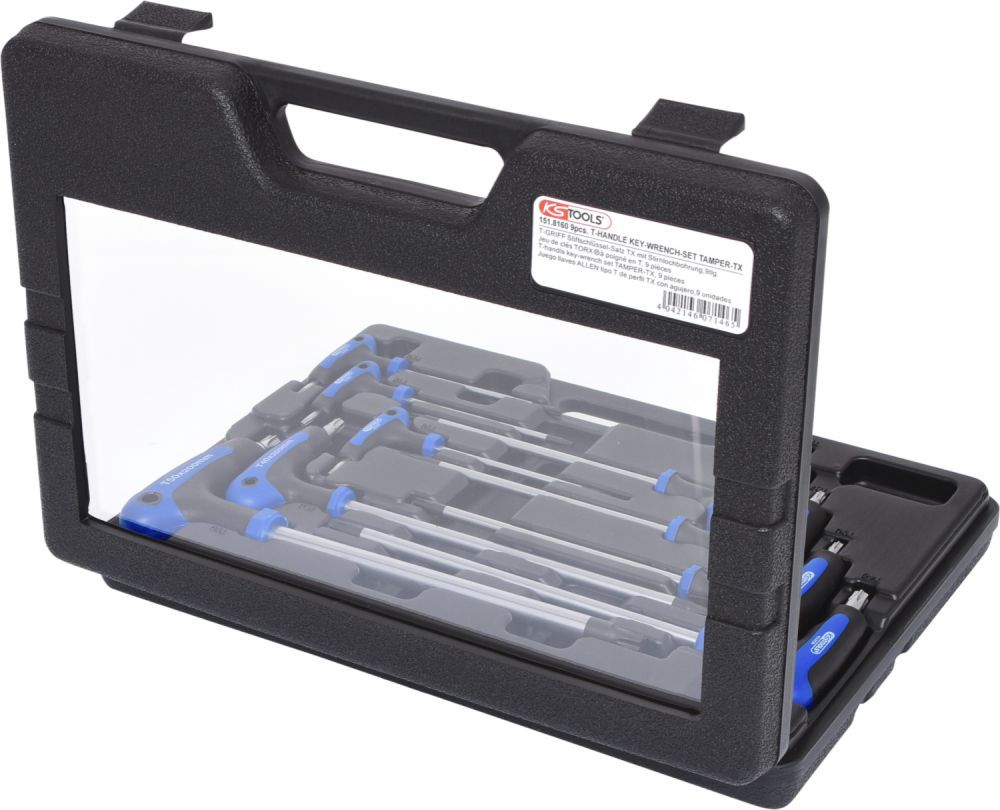 Produktbild KS Tools ERGOTORQUEplus T Griff Schlüssel Satz Torx mit Bohrung 9 Teile bild 3