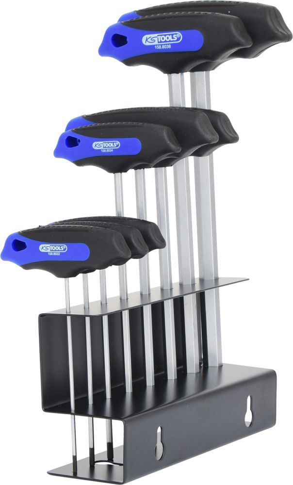 Produktbild KS Tools ERGOTORQUEplus T Griff Innensechskant Schlüssel Satz 8 Teile bild 2