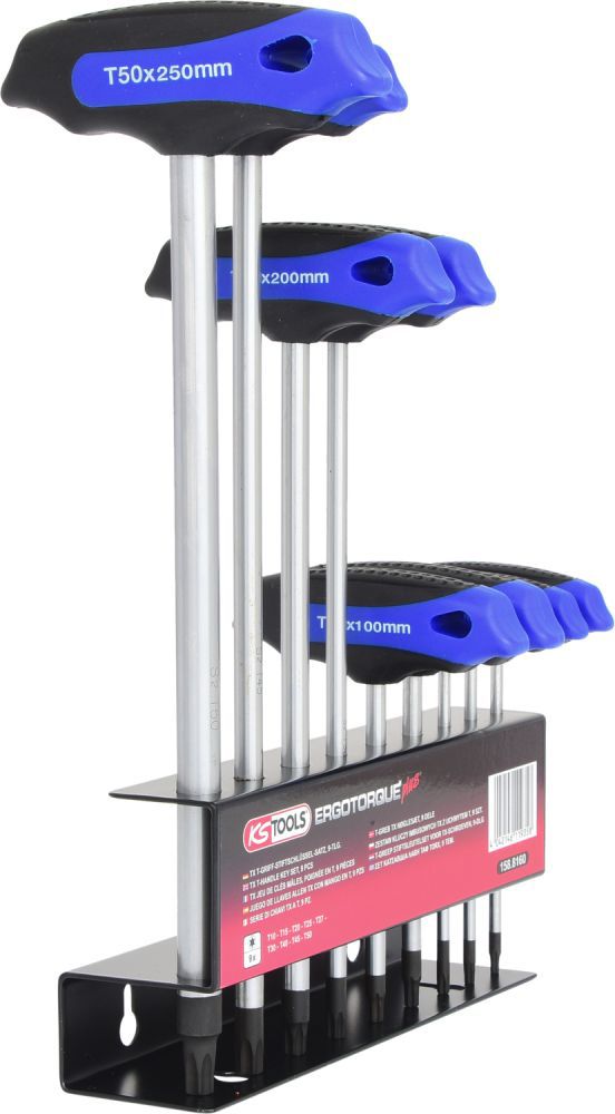 Produktbild KS Tools ERGOTORQUEplus T Griff Torx Winkelstiftschlüssel Satz 9 Teile bild 4