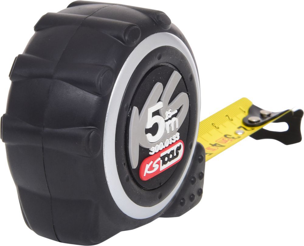 Produktbild KS Tools Bandmaß mit Feststeller schwarz - grau 5m 25mm bild 5