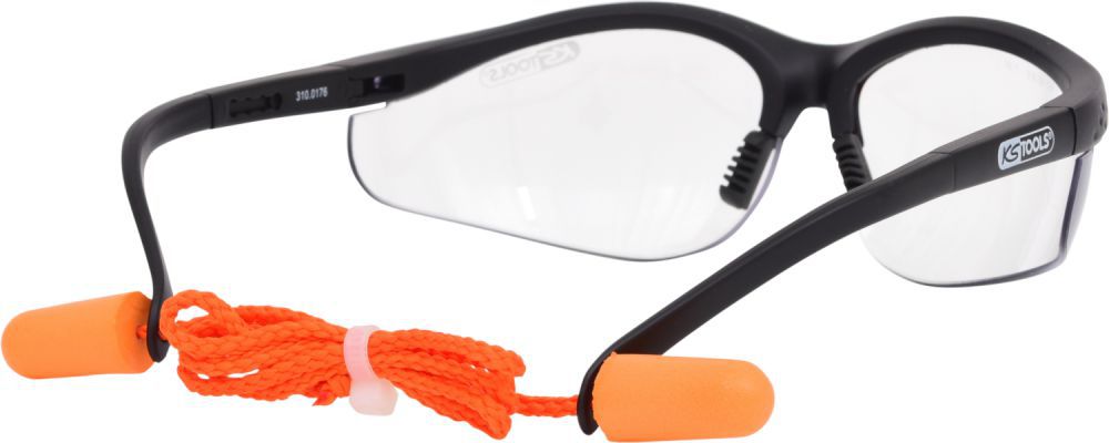 Produktbild KS Tools Schutzbrille-transparent, mit Ohrstöpsel bild 3