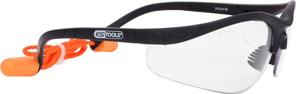 Produktbild KS Tools Schutzbrille-transparent, mit Ohrstöpsel bild 4