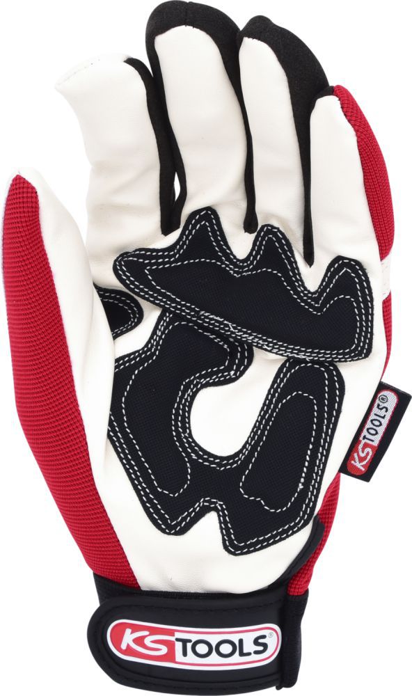 Produktbild KS Tools Leder-Mechaniker-Handschuh, Vibrationsgedämmt, 10