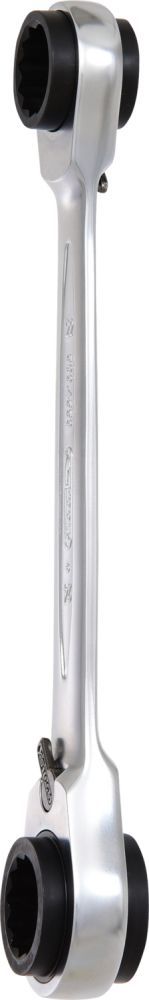 Produktbild KS Tools 4 in 1 GEARplus umschaltbar Doppel Ratschenringschlüssel 21 x 22 x 24 x 27mm bild 2