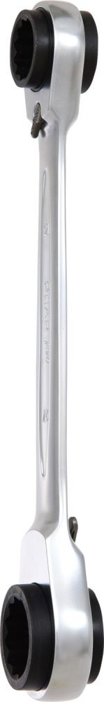 Produktbild KS Tools 4 in 1 GEARplus umschaltbar Doppel Ratschenringschlüssel 21 x 22 x 24 x 27mm bild 4